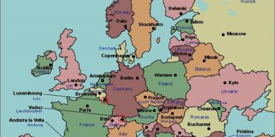 Kartta bukarest-euroopassa