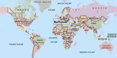 Kartta bukarestin world 