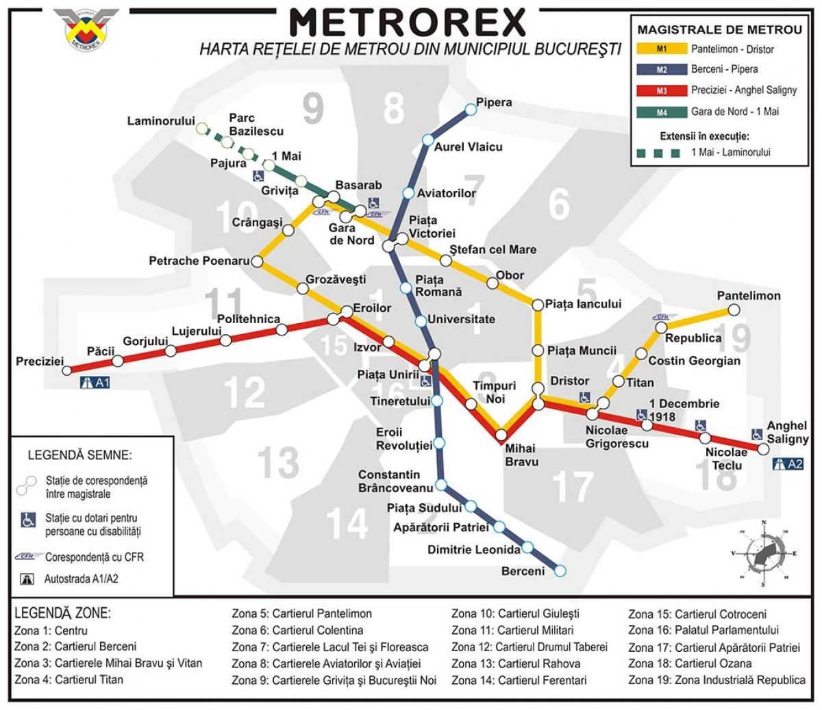 metro kartta bukarest