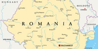 Romanian kartta